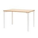 Baltas valgomojo stalas su užapvalintomis kojomis Ragaba TRIVENTI, 120 x 80 cm