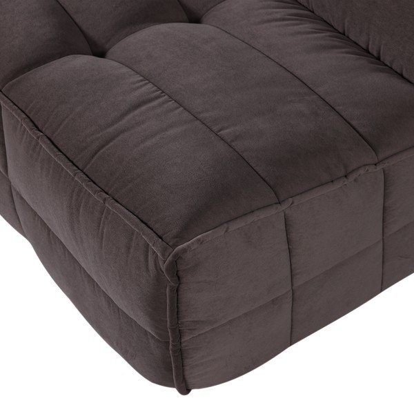 Rudos spalvos sofa iš velveto 204 cm Cluster – vtwonen-image-3