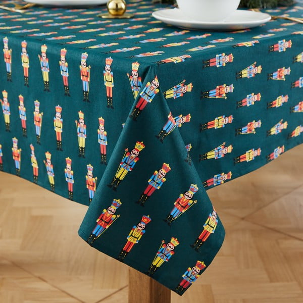 Medvilninė staltiesė su kalėdiniu motyvu 137x229 cm Nutcracker - Catherine Lansfield