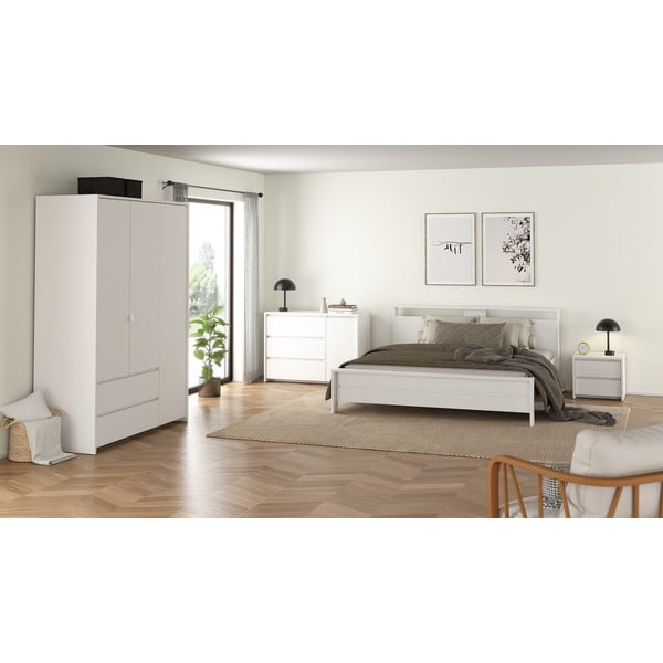 Baltos spalvos naktinis staliukas Next – Tvilum-image-4