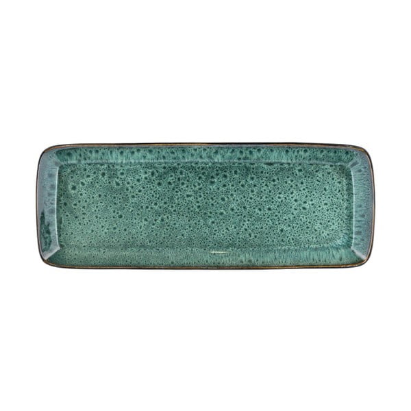 Iš keramikos padėklas serviravimo padėklas 14x38 cm Gastro Green/Black – Bitz-image-2