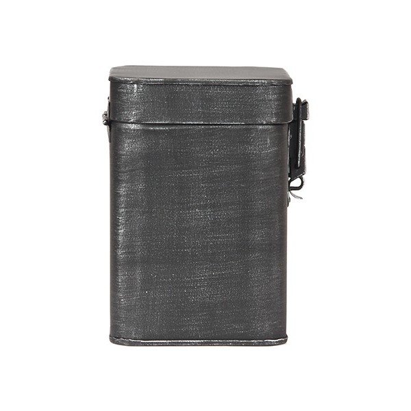 Juoda metalinė laikymo dėžė LABEL51, aukštis 17 cm-image-3