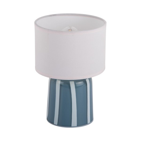 Mėlynos spalvos iš metalo stalinis šviestuvas LED (aukštis 20 cm) Verano LED – Leitmotiv