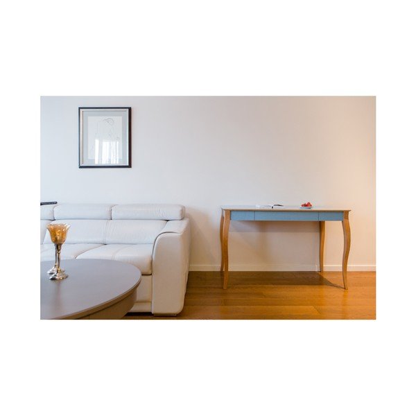 Šviesiai turkio spalvos rašomasis stalas "Ragaba Lillo", 105 cm ilgio-image-3