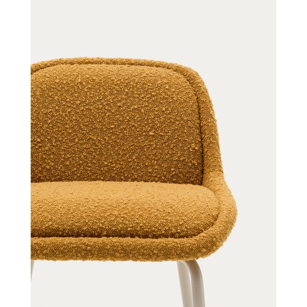 Garstyčių spalvos baro taburetė (sėdynės aukštis 65 cm) Aimin – Kave Home-image-3