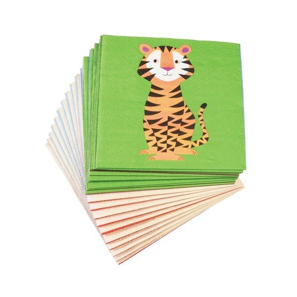 20 servetėlių rinkinys Rex London Colourful Creatures-image-2