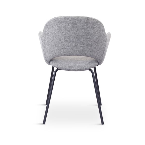 Šviesiai pilkos spalvos iš audinio valgomojo kėdžių komplektas 2 vnt. Rowley – Unique Furniture-image-3