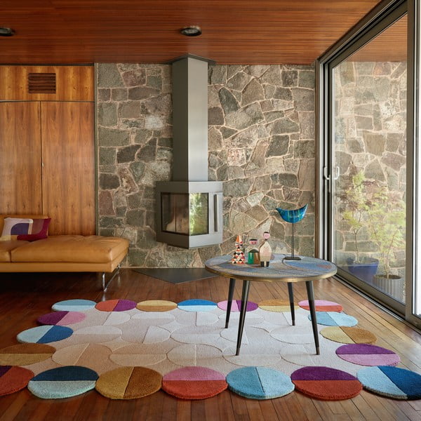 Rankų darbo smėlio spalvos iš vilnos kilimas 160x230 cm Mia Textured Scallop – Flair Rugs-image-1