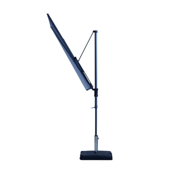 Pilkas pusapvalis sodo skėtis Madison Sun Wave, 270x150 cm-image-3