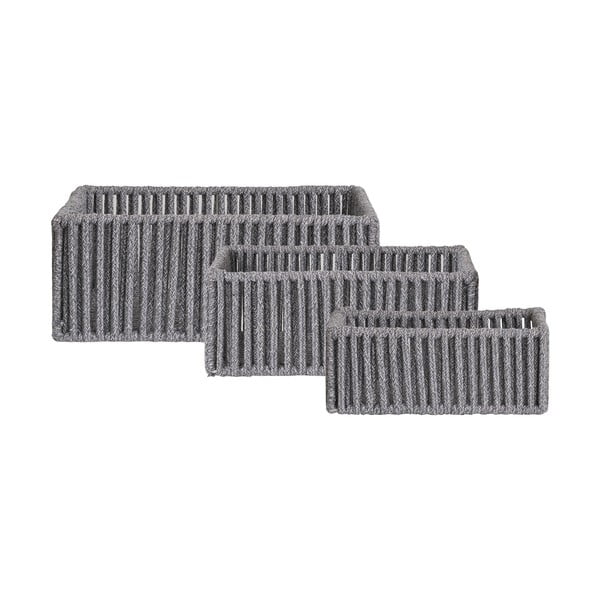 Iš tekstilės krepšiai 3 vnt. 36x26x14 cm Arese – House Nordic
