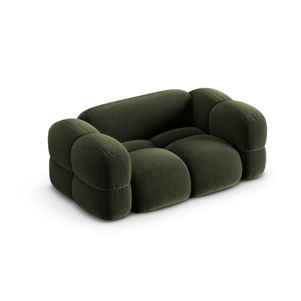 Žalios spalvos iš velveto sofa 180 cm Loretto – Cosmopolitan Design-image-3