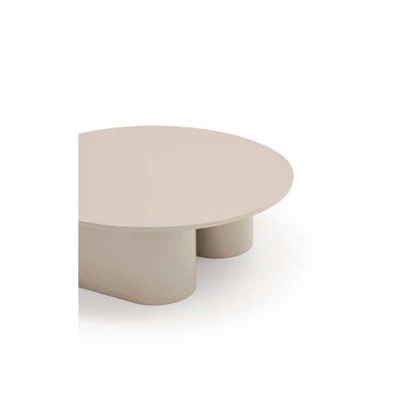 Kavos staliukas kreminės spalvos 110x111 cm Totem – Teulat-image-2