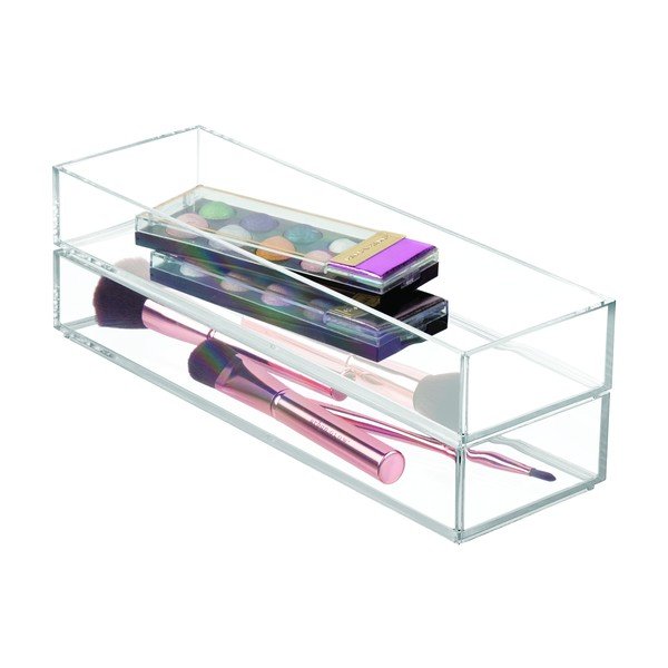 Dėklas daiktams iDesign Clarity, 30,5 x 10 cm, galima krauti vieną ant kito -image-2