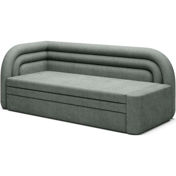 Žalios spalvos iš šenilinio audinio sulankstoma/su sandėliavimo vieta sofa su kairiuoju kampu 223 cm Fabillo – ELTAP-image-2
