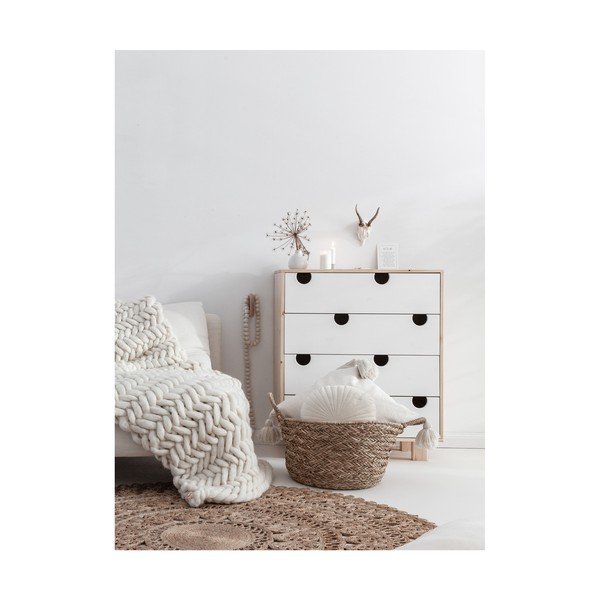 Komoda su keturiais stalčiais Karup Design House Natural/White-image-3