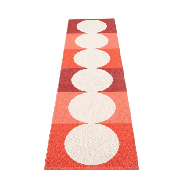 Raudonos spalvos/kreminės spalvos lauko kilimas 70x280 cm Otto Berry – Pappelina-image-2