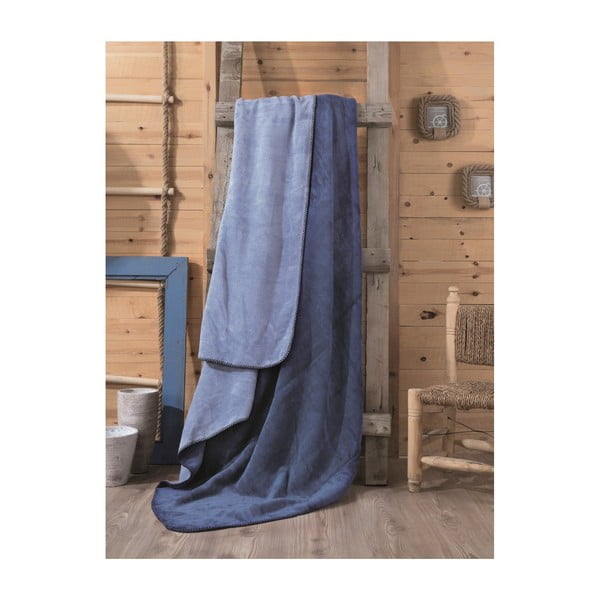 Mėlyna antklodė Lilian, 200 x 220 cm