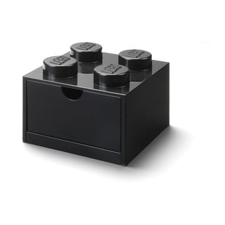 Juoda dėžutė su stalčiumi LEGO® Brick, 15,8 x 11,3 cm
