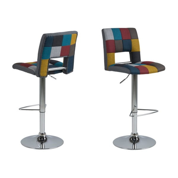 2 baro kėdžių rinkinys Acton Wilma Barstool Patchwork-image-3