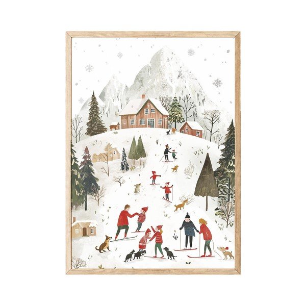 Spausdintas paveikslas su rėmeliu 30x40 cm – Wallity