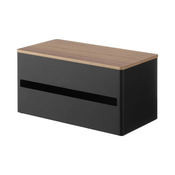 Juodos spalvos iš metalo popierinio rankšluosčio stovas Rin – YAMAZAKI