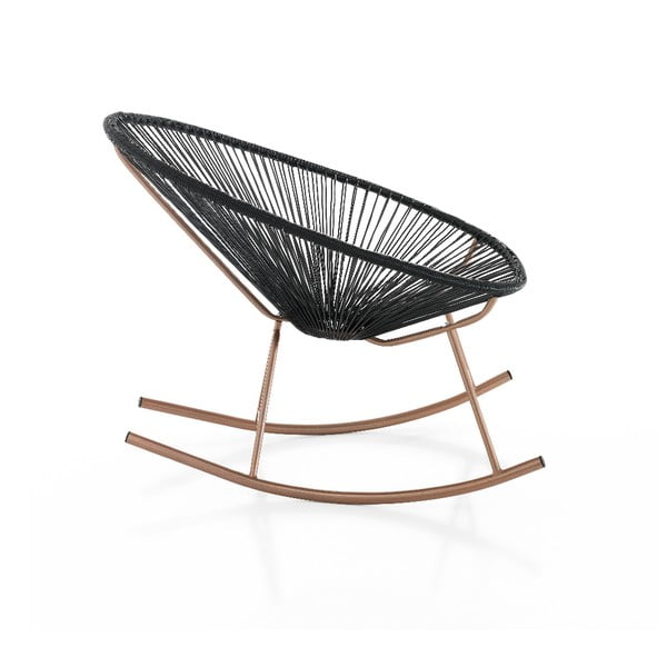 Juodos spalvos supamoji kėdė Tomasucci Numana, tinkama naudoti lauke-image-1