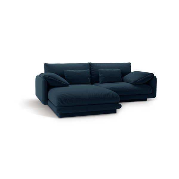Kampinė sofa tamsiai mėlynos spalvos (su kairiuoju kampu) Torino – Micadoni Home-image-2