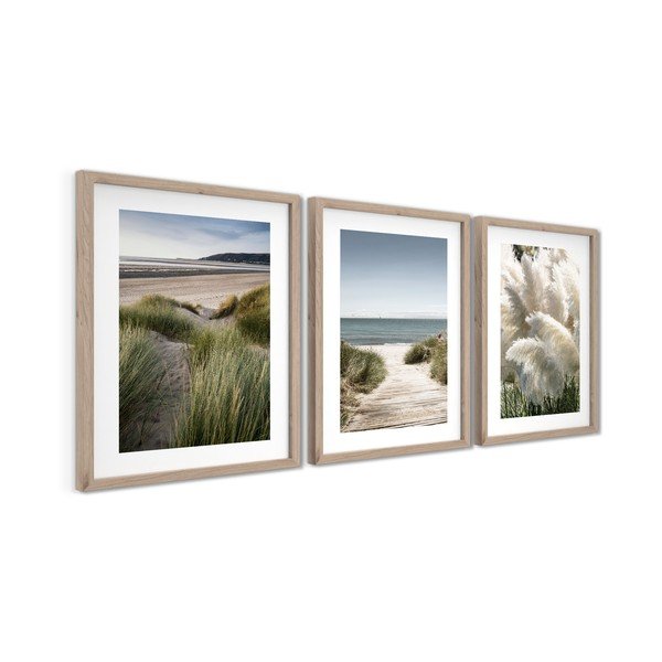 Spausdinti paveikslai su rėmeliu 3 vnt. 30x40 cm Tranquil – Styler-image-4
