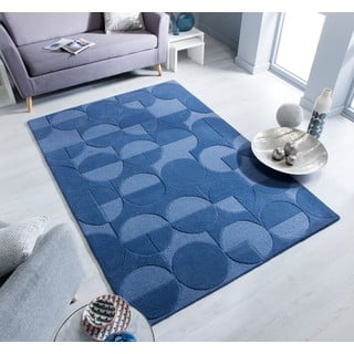 Mėlynas vilnonis kilimas Flair Rugs Gigi, 120 x 170 cm
