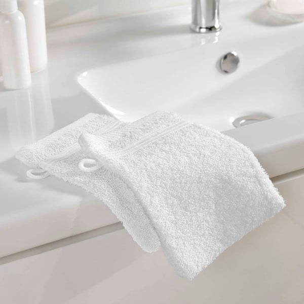 Baltos spalvos iš medvilnės plaušinė 15x21 cm Tendresse – douceur d'intérieur-image-1