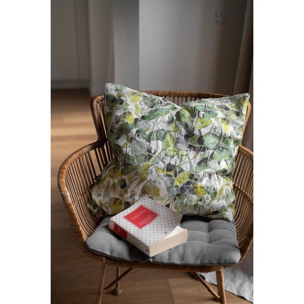 Dekoratyvinis pagalvės užvalkalas iš lino 40x40 cm Lotus – Linen Tales-image-3