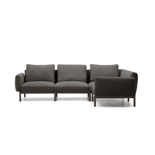 Tamsiai pilkos spalvos sodo modulinė sofa 292 cm Sorells – Kave Home
