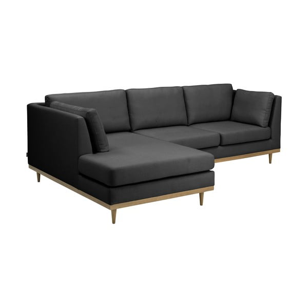 Tamsiai pilka kampinė sofa Max Winzer Larsen, kairysis kampas-image-3