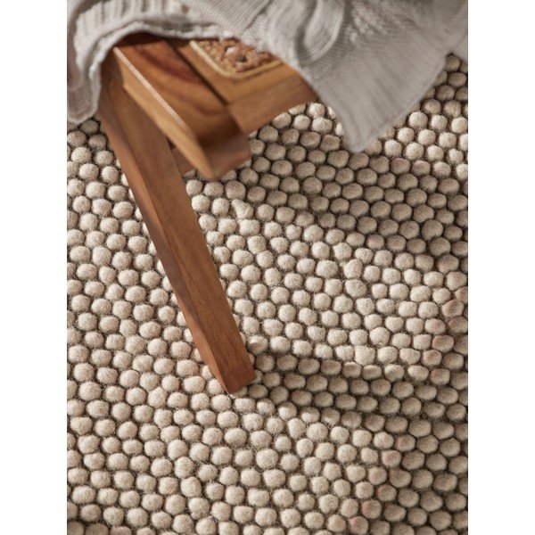 Rankų darbo smėlio spalvos iš vilnos kilimas 200x300 cm Richmond Diana – Ted Baker-image-2