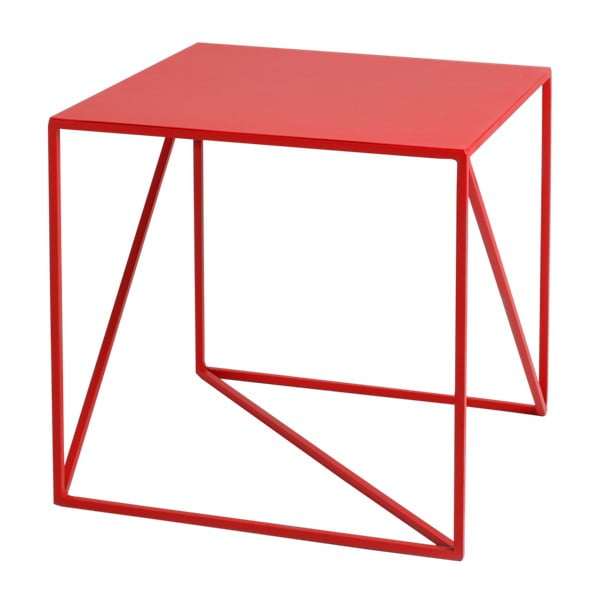 Raudonos spalvos pasirinktinės formos "Memo" kavos staliukas