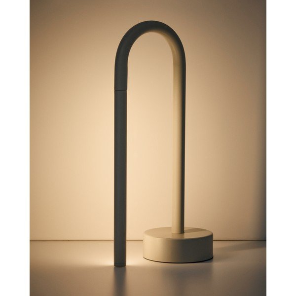 Dramblio kaulo spalvos iš metalo stalinis šviestuvas LED (aukštis 30 cm) Bow – Kave Home-image-2