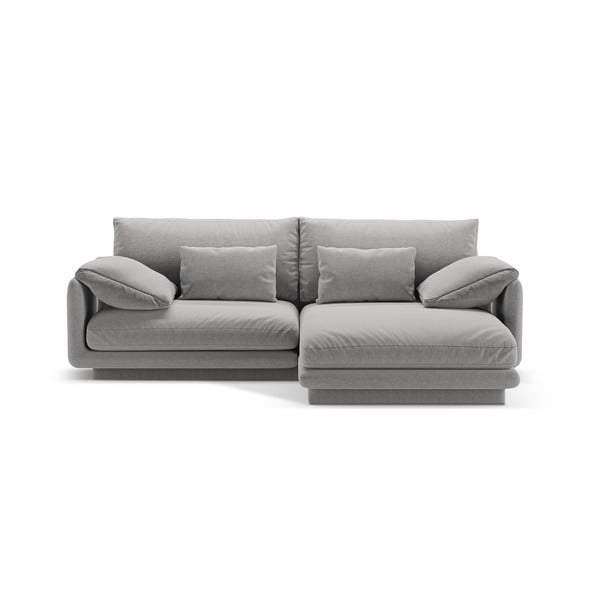 Kampinė sofa šviesiai pilkos spalvos (su dešiniuoju kampu) Torino – Micadoni Home