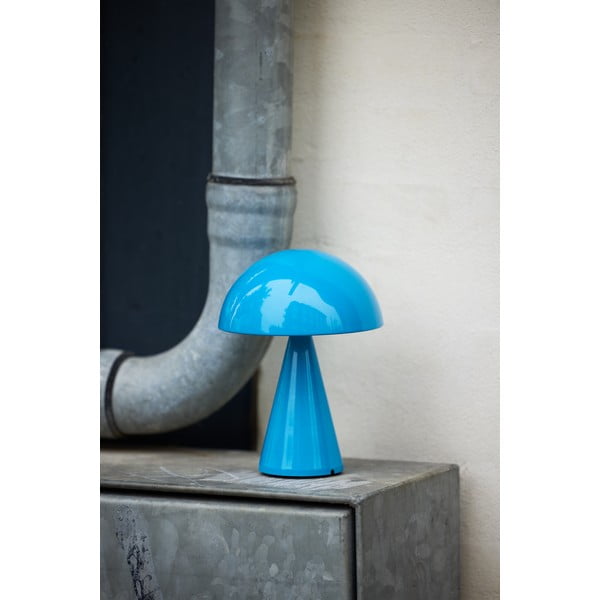 Stalinis šviestuvas mėlynos spalvos LED su pritemdymo funkcija (aukštis 20 cm) Mush – Hübsch-image-4