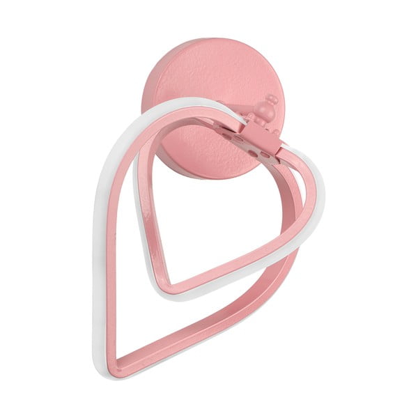 Rožinės spalvos iš metalo sieninė lempa LED Sevinc – Squid Lighting-image-3