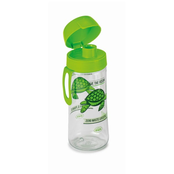 Žalias vandens buteliukas Snips Turtle, 500 ml