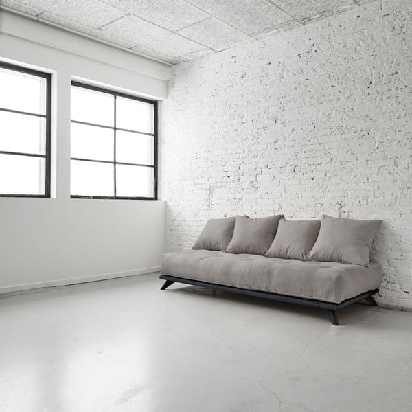 Sofa "Senza" juoda/granito pilka-image-1