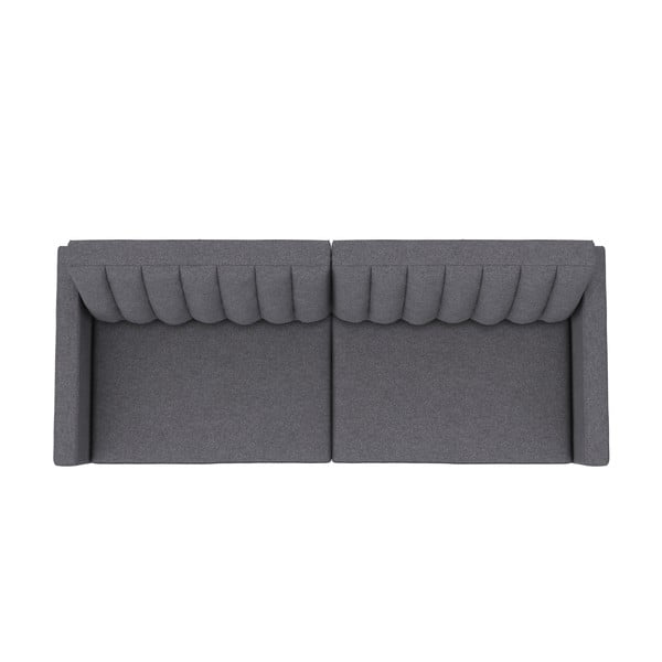 Sulankstoma sofa pilkos spalvos 86 cm Celine – Støraa-image-3