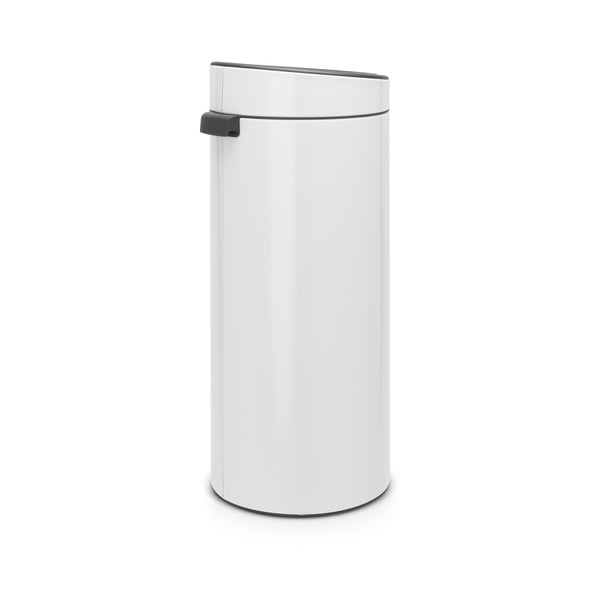 Iš plieno galima atidaryti palietus šiukšliadėžė baltos spalvos 30 l Touch Bin – Brabantia-image-3