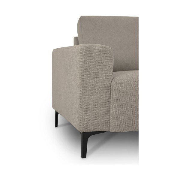 Šviesiai rudos spalvos kampinė sofa iš šenilinio audinio (su dešiniuoju kampu/su gultu) Fabian – Scandic-image-4