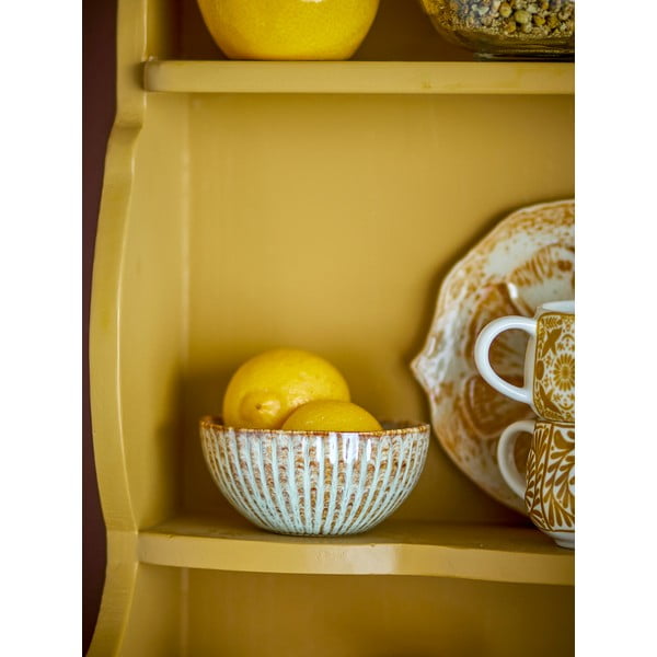 Skirta serviravimui/skirta vaisiams mėlynos spalvos/smėlio spalvos iš akmens masės mažas dubuo 200 ml Fleur – Bloomingville-image-1