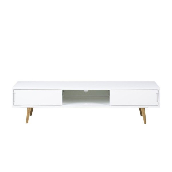 Baltas TV staliukas "Actona Elise", 180 x 46 cm-image-1