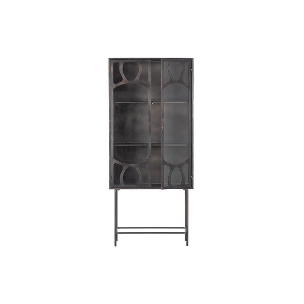 Vitrina iš metalo antracito spalvos 81x181 cm Gracious – BePureHome-image-2