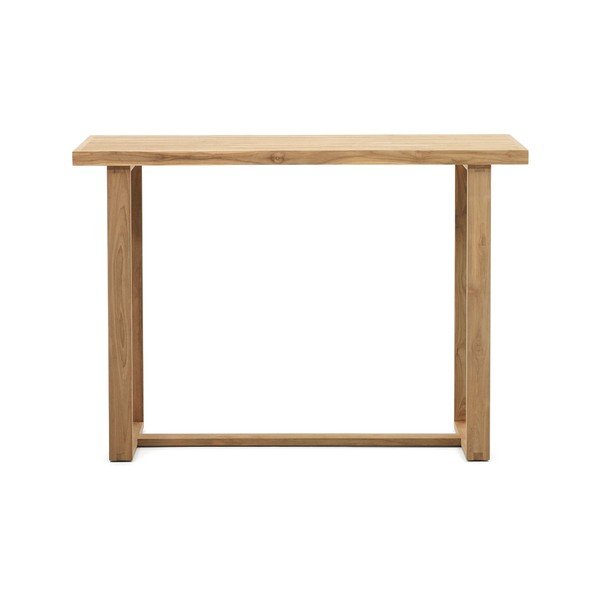 Iš tikmedžio masyvo sodo baro stalas 140x70 cm Canadell – Kave Home-image-2