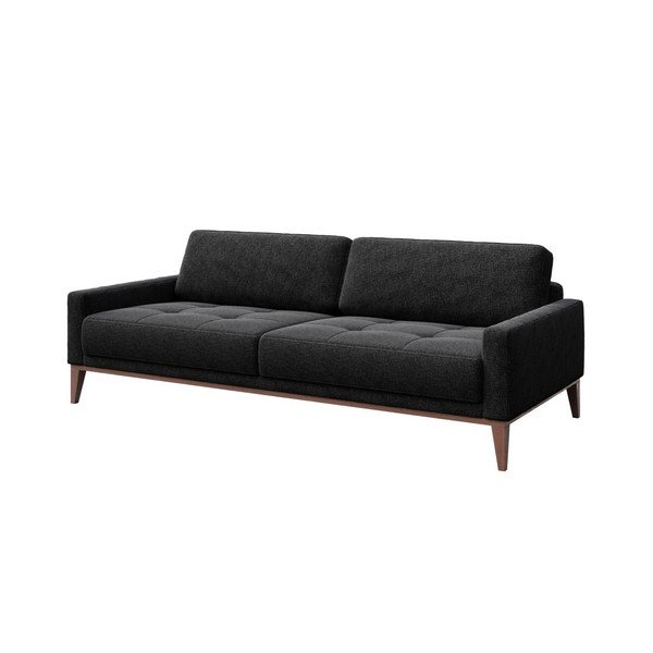 Antracito pilkos spalvos sofa MESONICA Musso Tufted, 210 cm-image-2