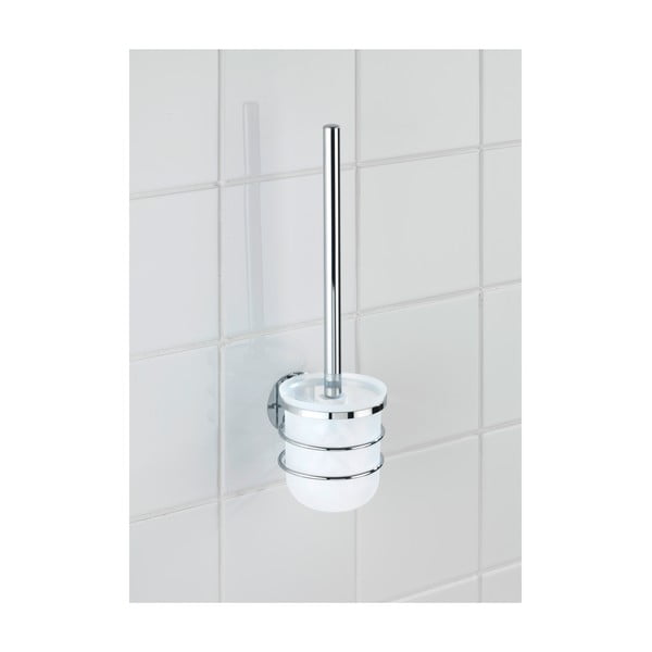 Prie sienos tvirtinamas stovas su tualeto šepečiu Wenko Turbo-Loc, keliamoji galia iki 40 kg-image-2